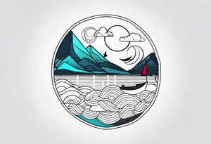 Scenery tattoo idea
