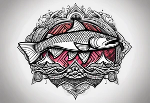 salmon forearm tattoo idea