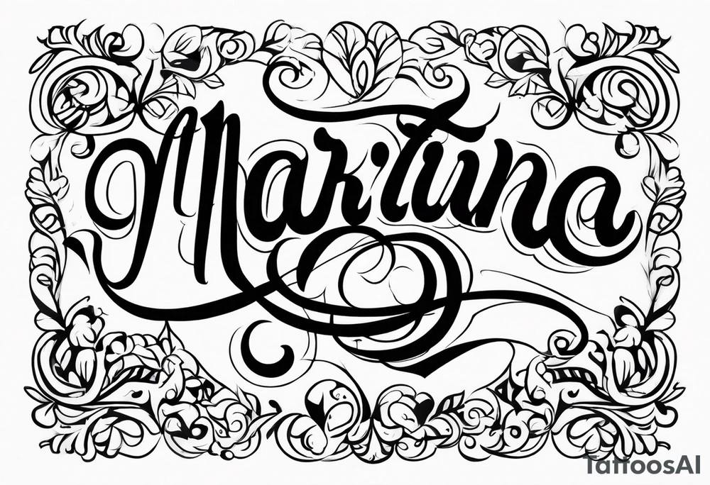 MARTINA tattoo idea
