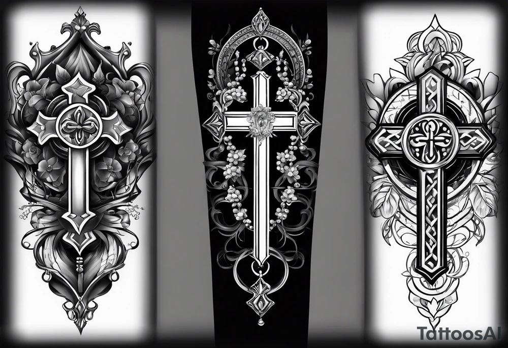 rosary tattoo idea