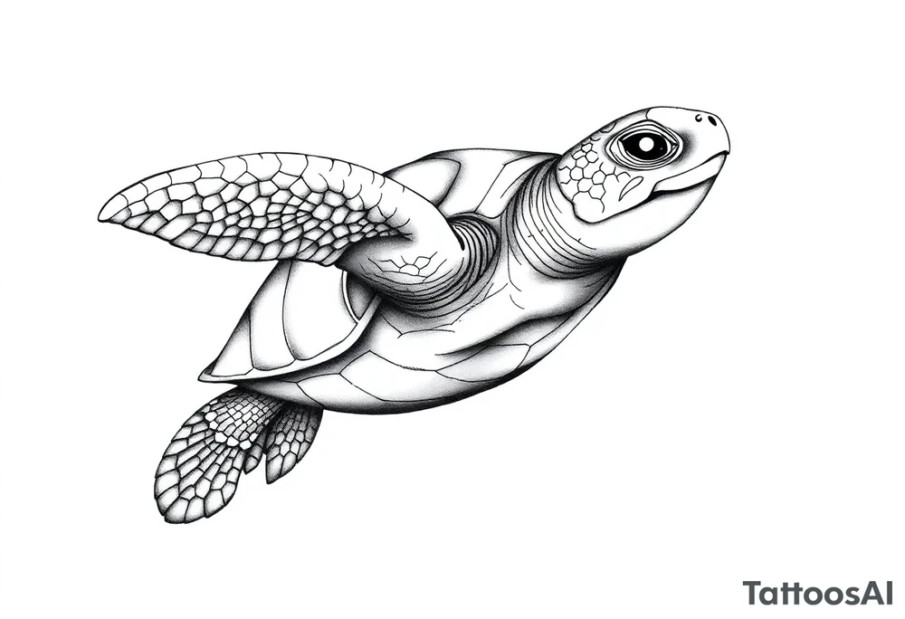Majestic Sea turtle tattoo idea