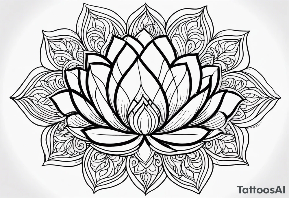 Mandala Lotus tattoo idea