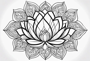 Mandala Lotus tattoo idea