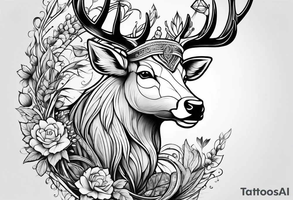 Cerf eiktirnir tattoo idea