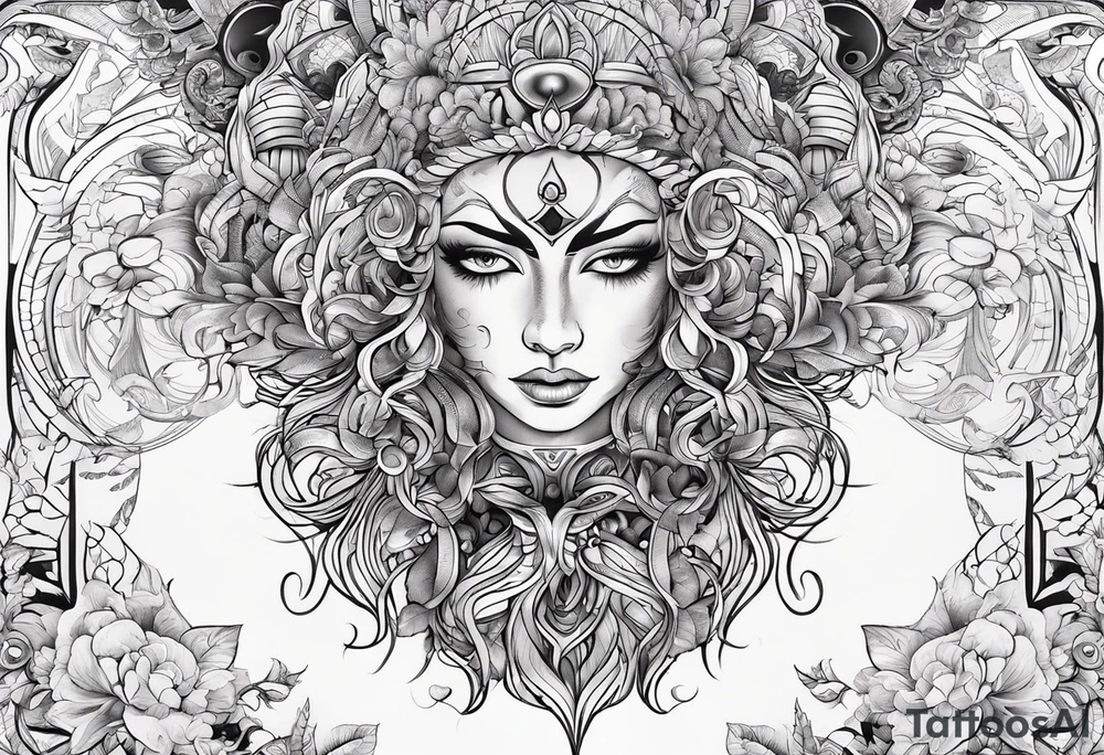 create tattoo with number 13 with the background without any elements tattoo idea