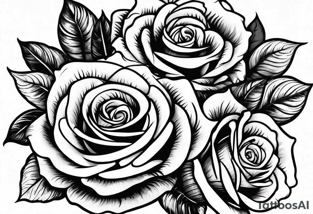 Roses garden tattoo idea