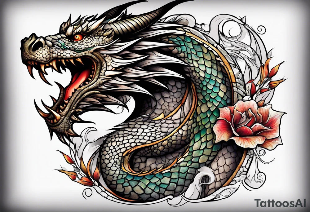 dragon tattoo idea