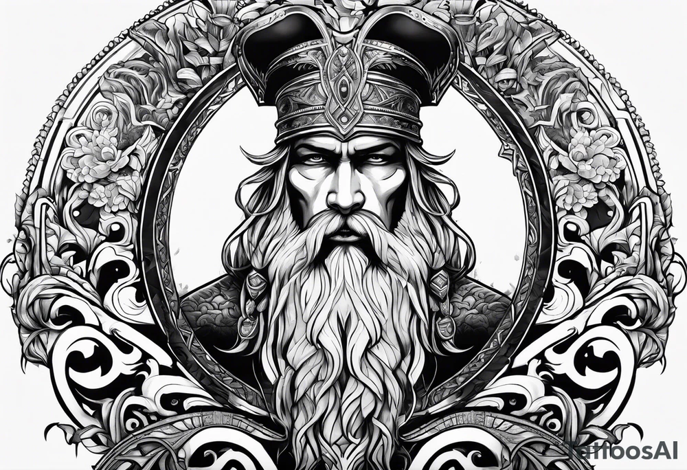 Valhalla mythological tattoo idea
