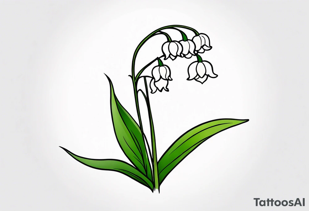 Lily of the valley tattoo idea