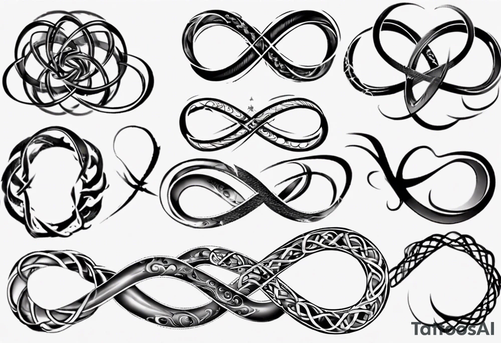 simple infinity loop tattoo idea