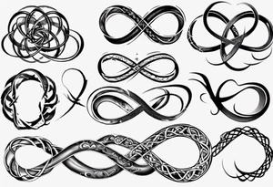 simple infinity loop tattoo idea