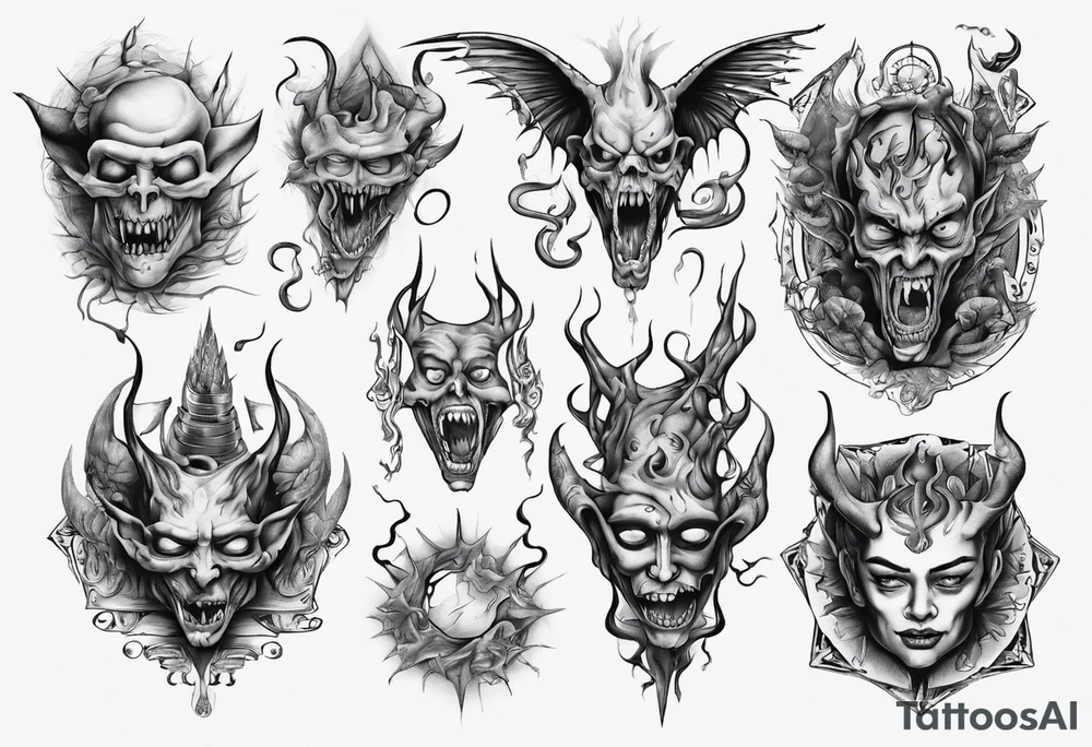 Inner demons tattoo idea