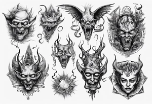 Inner demons tattoo idea