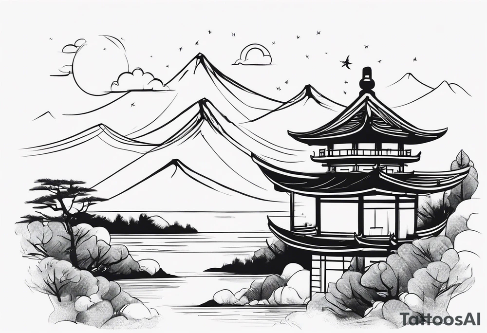 小狼在山上 tattoo idea