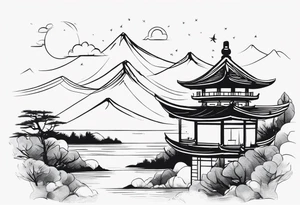 小狼在山上 tattoo idea