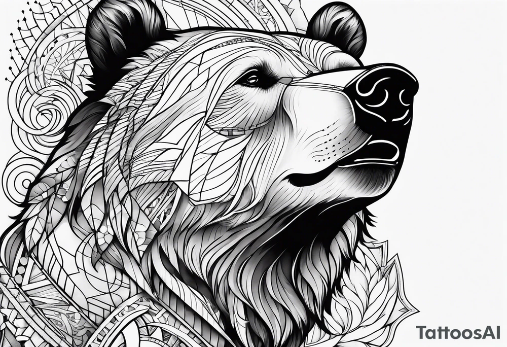 Dancing bear tattoo idea