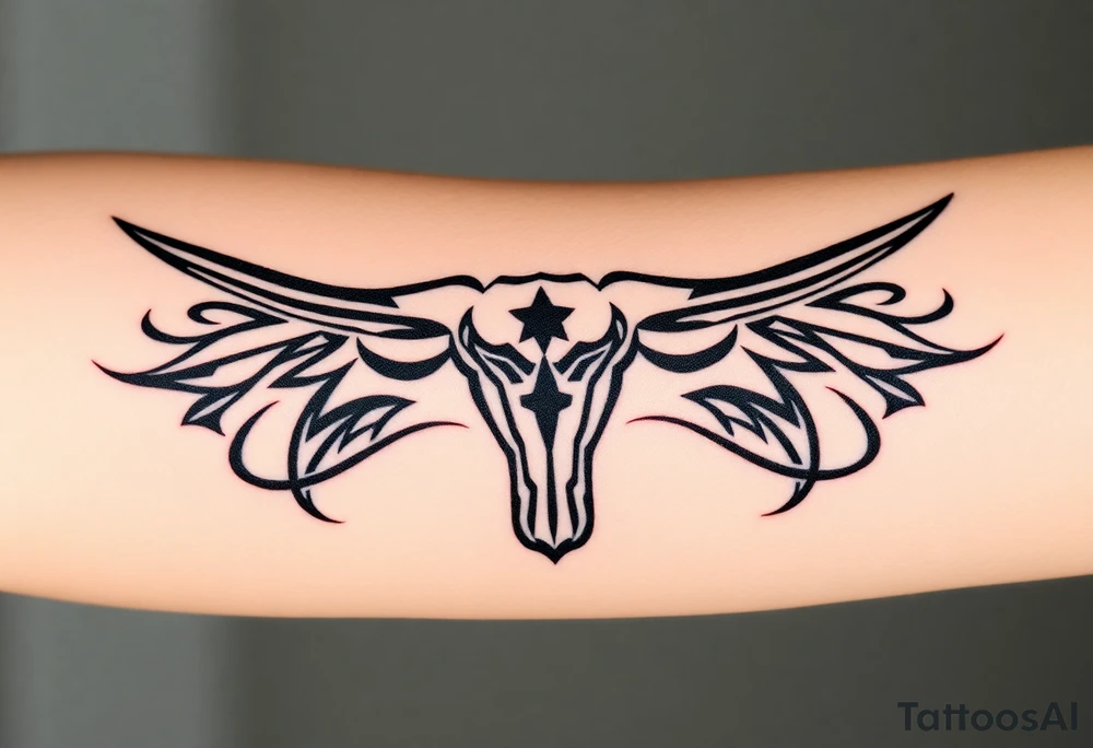 Longhorn Skal, Texas flag tattoo idea