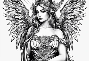 Angel tattoo tattoo idea