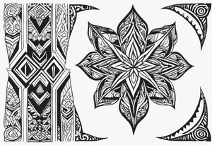 I want to have a 3/4 sleeve tattoo in the polynesian style tattoo idea