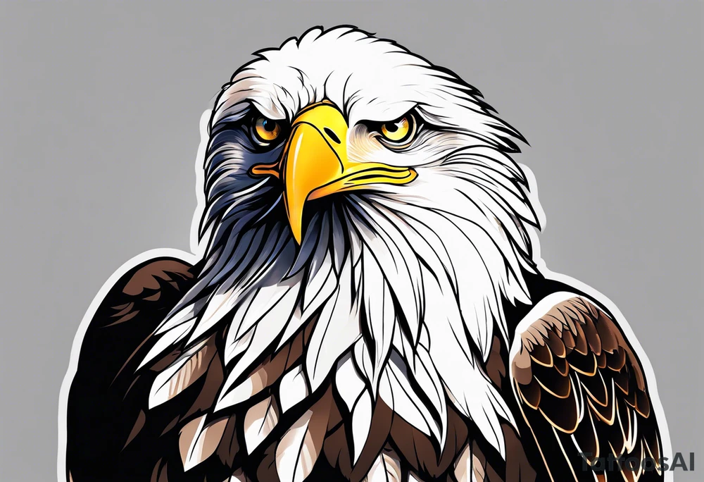 love bald eagle imagery tattoo idea