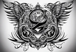 Number 7 tattoo idea
