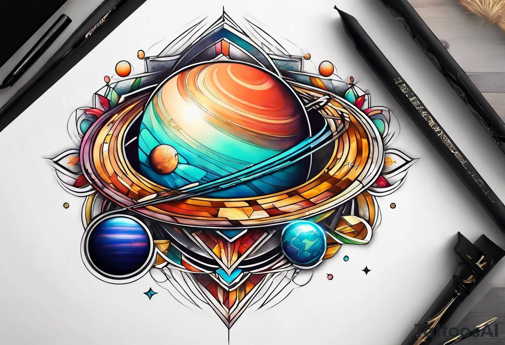 Planets tattoo idea