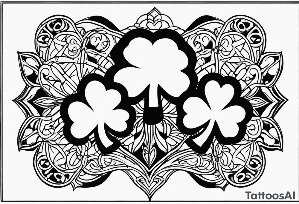 Shamrock love tattoo idea