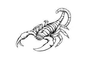 Scorpion Japanese style tattoo idea