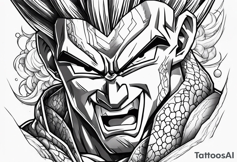 Dragon ball z sleeve tattoo idea