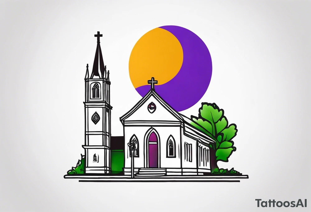 A tattoo that can represent both our grandma and grandpa. Grandma favorite color is purple and loves going to church and farmers market every week. Grandpa favorite color is white and loves watching basketballs and jogging around university campuses. They both live in philippines tattoo idea