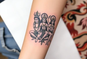 Lord Shiva, Godess Kali, Godess Lilith Together tattoo idea