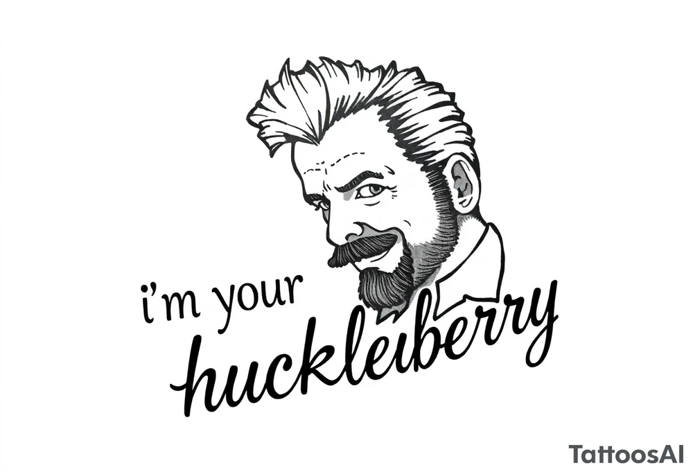 Val Kilmer from tombstone saying “i”m your huckleberry” tattoo idea