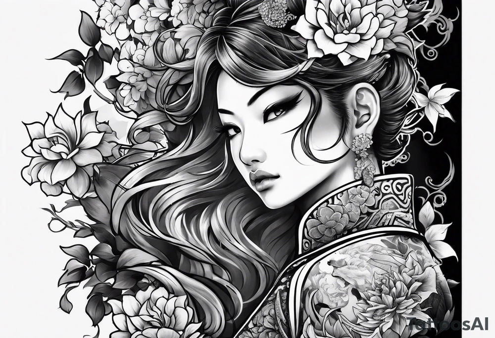 yakuza tattoo demon tattoo idea