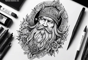 odin nordic tattoo idea