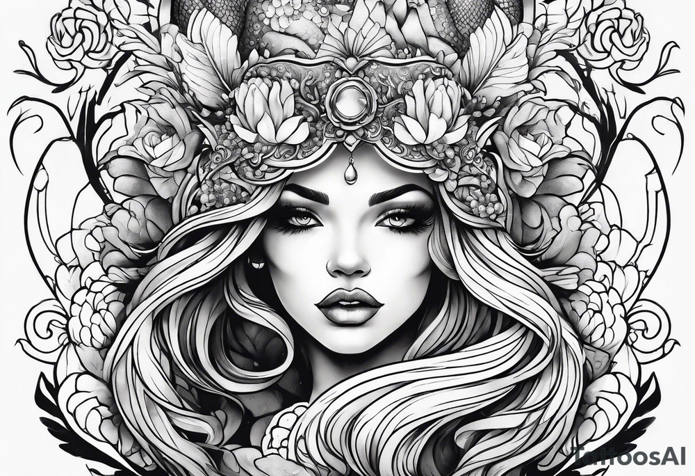 Mermaid tattoo idea