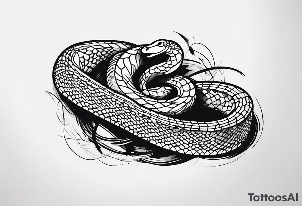 Rattle snake tattoo idea