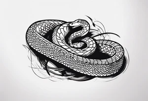 Rattle snake tattoo idea