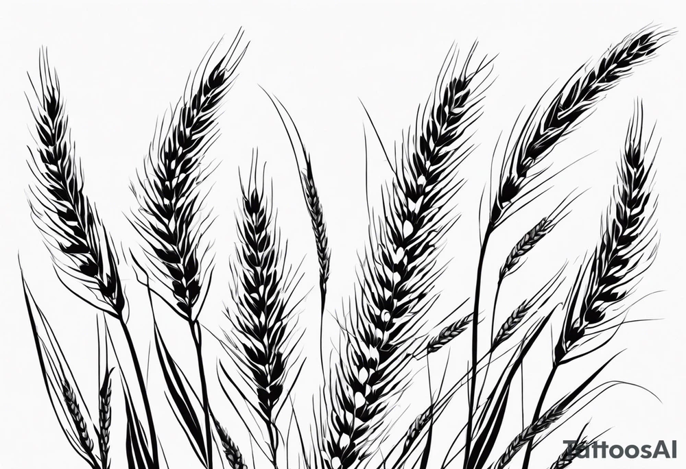 wheat spike
with this sentence ستملأ الوادي سنابل… tattoo idea