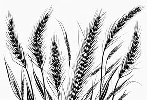 wheat spike
with this sentence ستملأ الوادي سنابل… tattoo idea