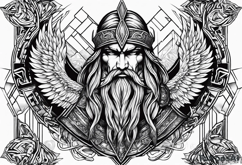 Valhalla fallen warrior tattoo idea