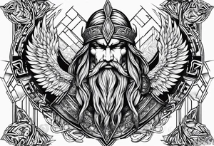 Valhalla fallen warrior tattoo idea