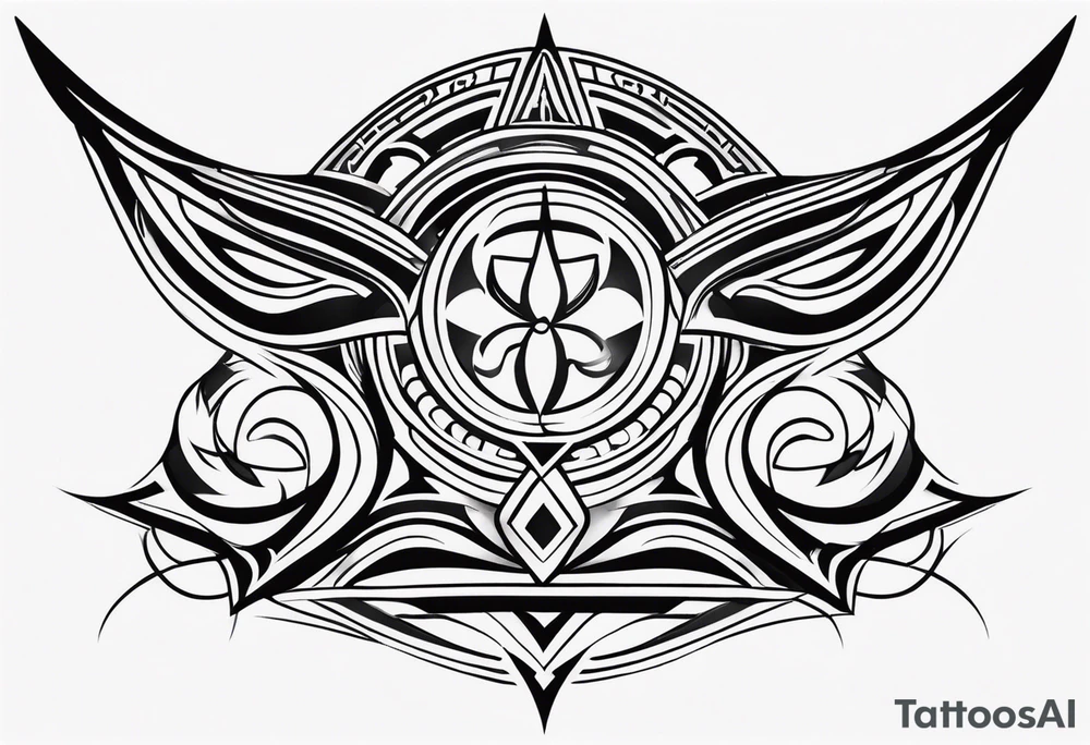 Fitness, tribal tattoo idea