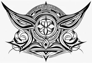 Fitness, tribal tattoo idea