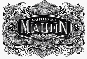 MALIN lettering tattoo idea