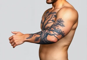 Tree covering entire arm/hand tattoo idea