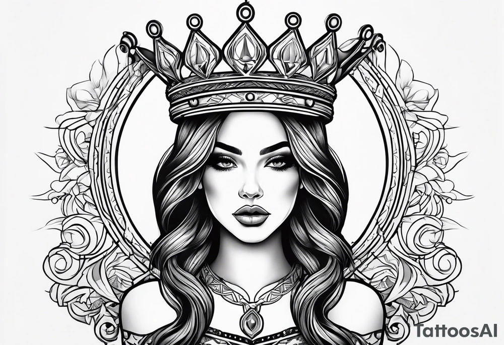 Wells with a crown tattoo idea