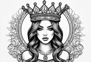 Wells with a crown tattoo idea