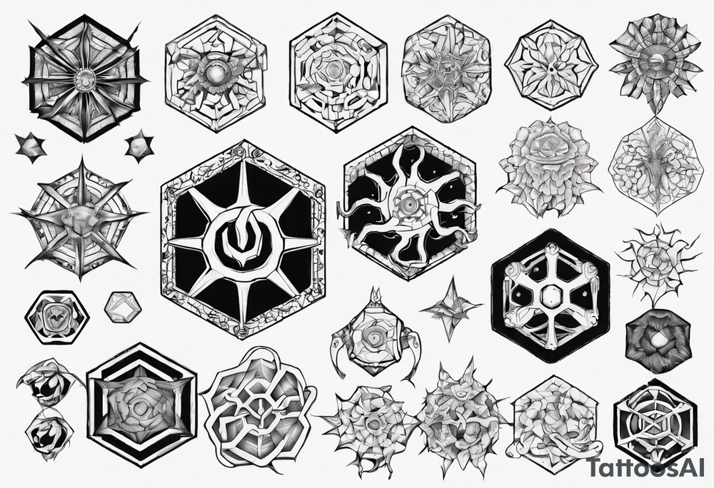 Octogon pattern tattoo idea