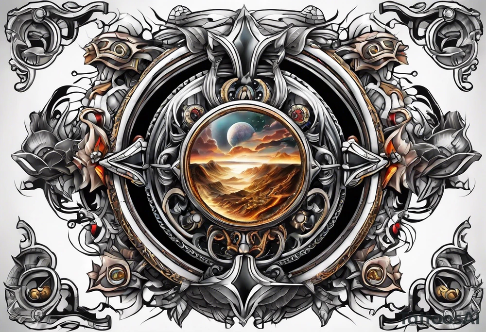 Portal to another world tattoo idea