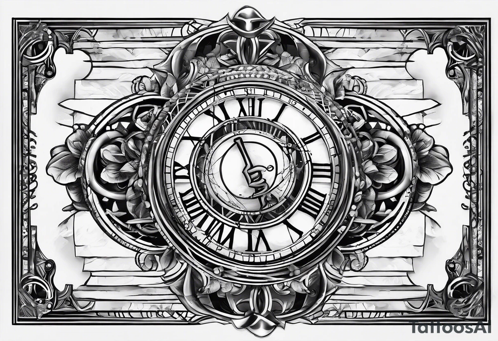 8.25.2017 in Roman numerals with a DNA strand in the background tattoo idea